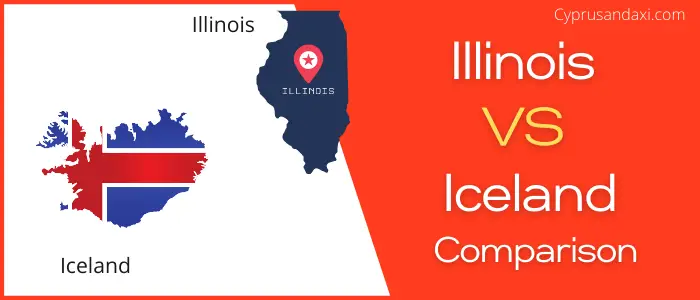 Is Illinois bigger than Iceland