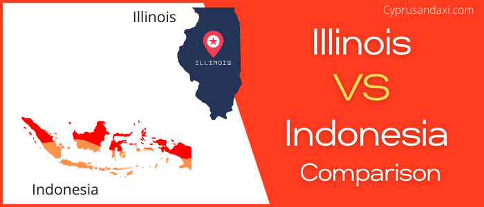 Is Illinois bigger than Indonesia