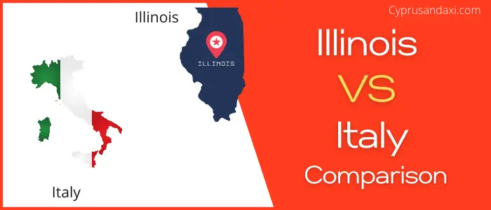 Is Illinois bigger than Italy