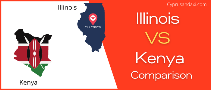 Is Illinois bigger than Kenya