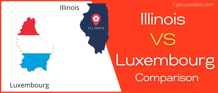 Is Illinois bigger than Luxembourg