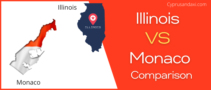 Is Illinois bigger than Monaco