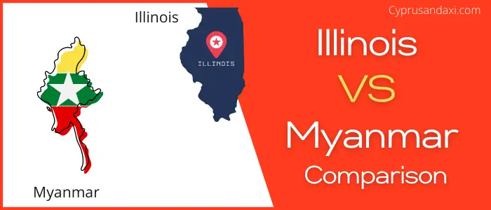Is Illinois bigger than Myanmar