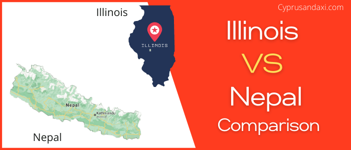 Is Illinois bigger than Nepal