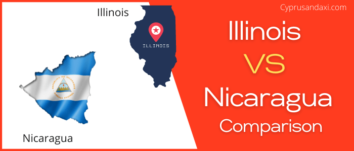 Is Illinois bigger than Nicaragua