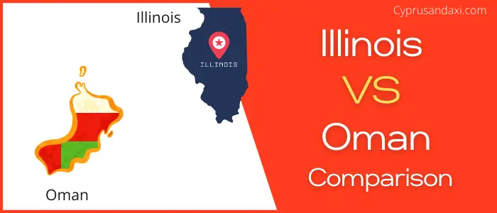 Is Illinois bigger than Oman