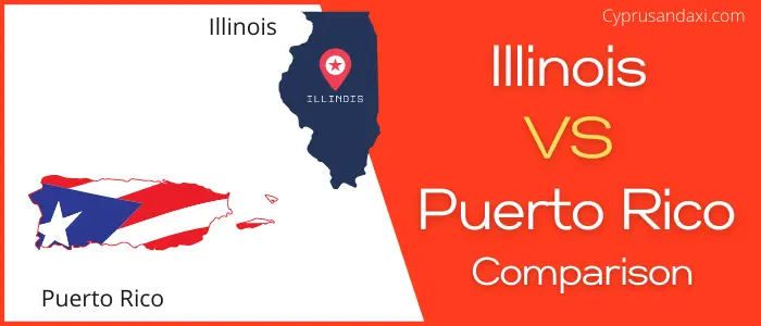 Is Illinois bigger than Puerto Rico