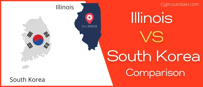 Is Illinois bigger than South Korea