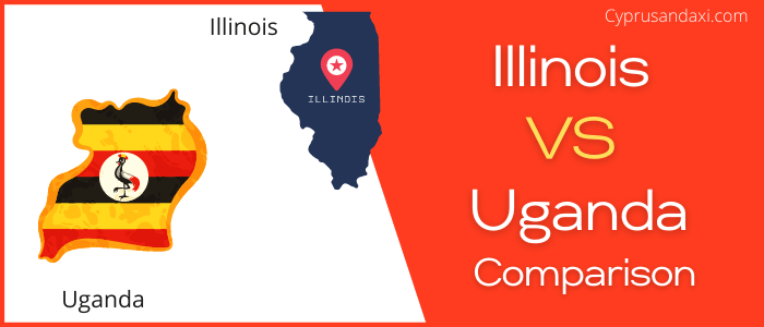 Is Illinois bigger than Uganda