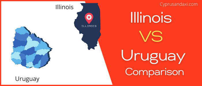 Is Illinois bigger than Uruguay