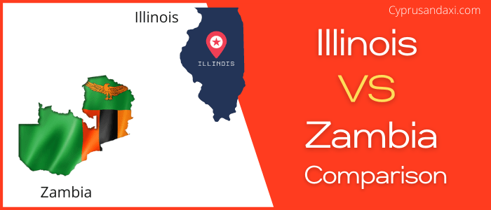 Is Illinois bigger than Zambia