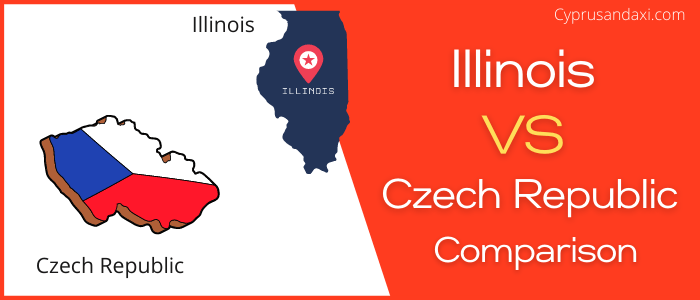 Is Illinois bigger than the Czech Republic