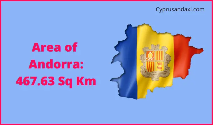 Area of Andorra compared to Louisiana