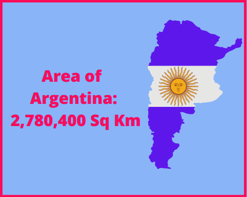 Area of Argentina compared to Louisiana