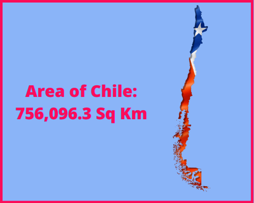 Area of Chile compared to Indiana