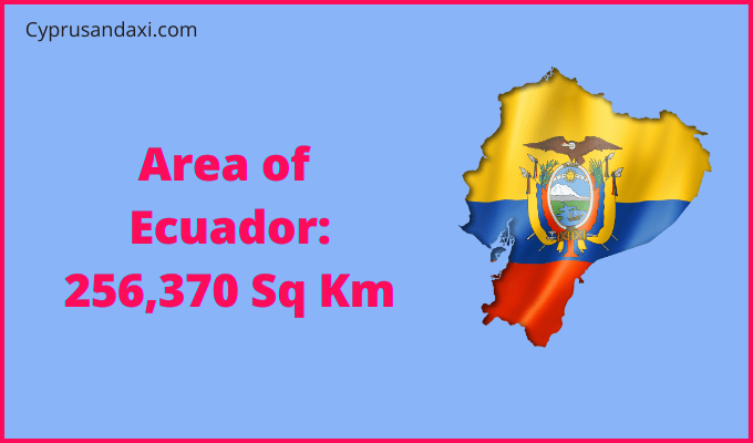 Area of Ecuador compared to Maine