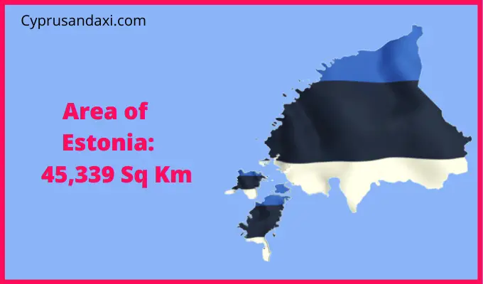Area of Estonia compared to Iowa
