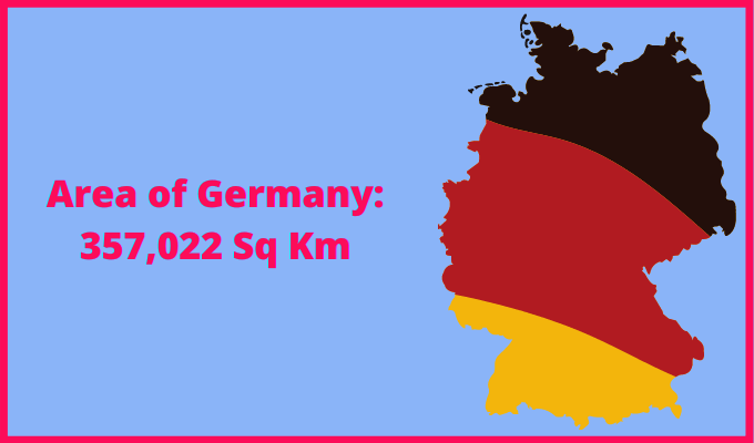Area of Germany compared to Maine
