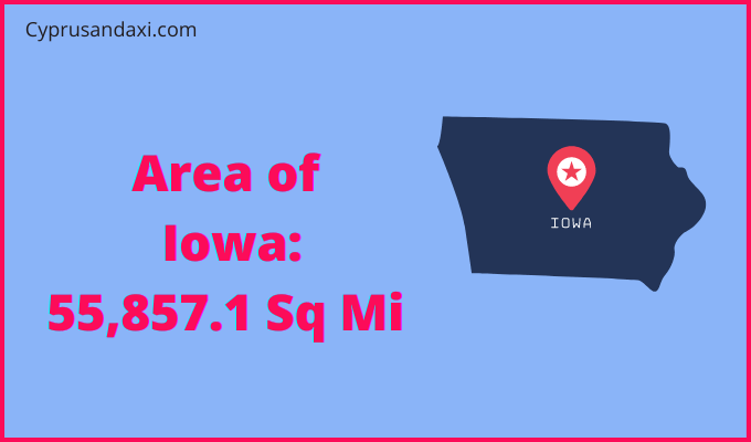 Area of Iowa compared to Andorra