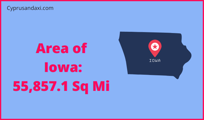 Area of Iowa compared to Germany