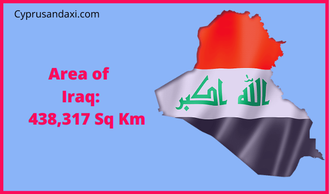 Area of Iraq compared to Maine