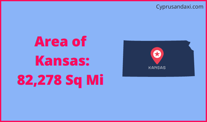 Area of Kansas compared to Algeria
