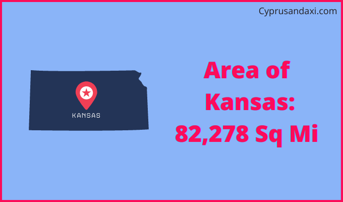 Area of Kansas compared to Myanmar