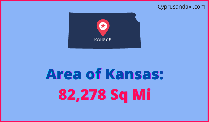 Area of Kansas compared to Singapore