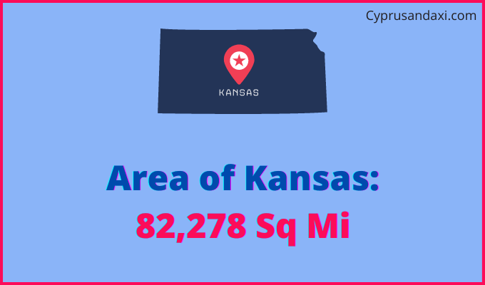 Area of Kansas compared to Suriname