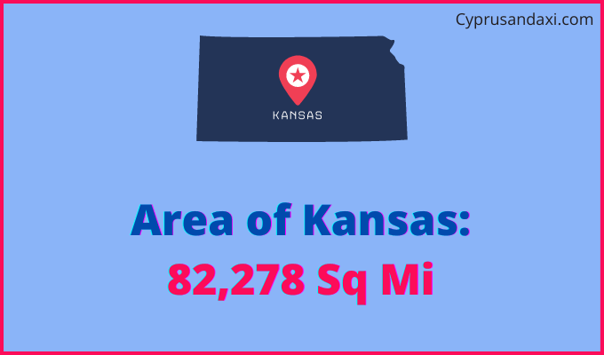 Area of Kansas compared to Thailand