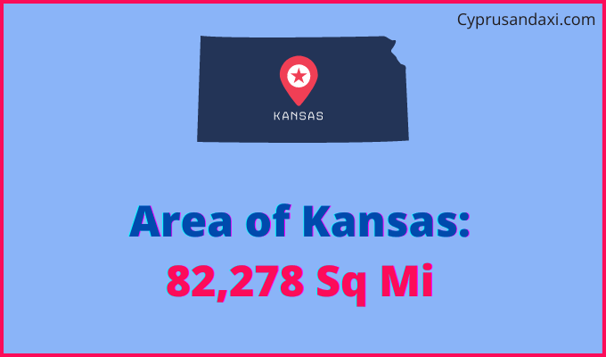 Area of Kansas compared to the Netherlands