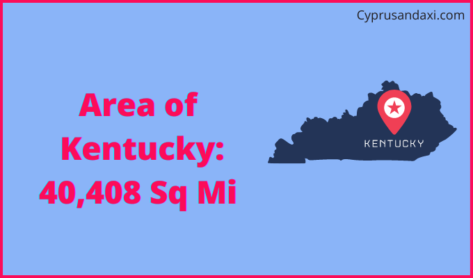 Area of Kentucky compared to Denmark
