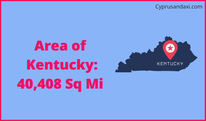 Area of Kentucky compared to Estonia