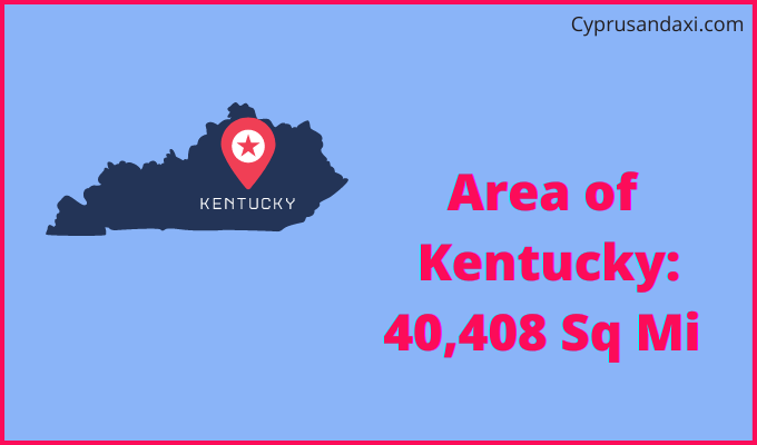 Area of Kentucky compared to Iraq