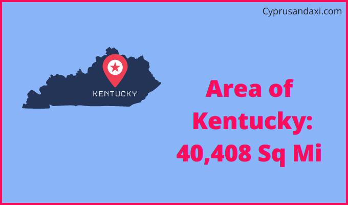 Area of Kentucky compared to Italy