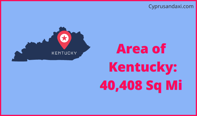 Area of Kentucky compared to Mongolia