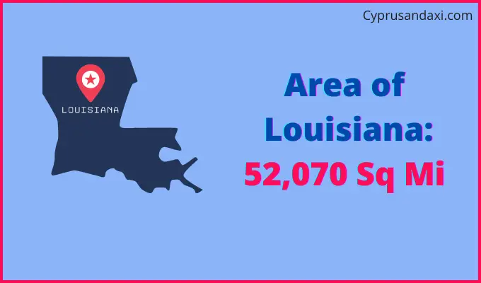 Area of Louisiana compared to Iran