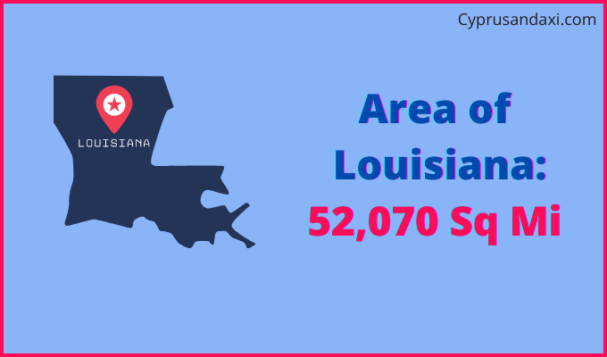 Area of Louisiana compared to Nigeria