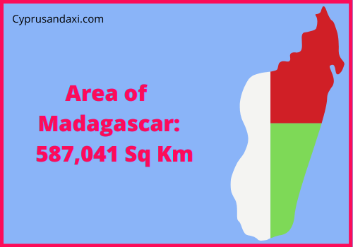 Area of Madagascar compared to Iowa