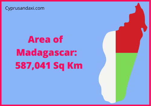 Area of Madagascar compared to Louisiana