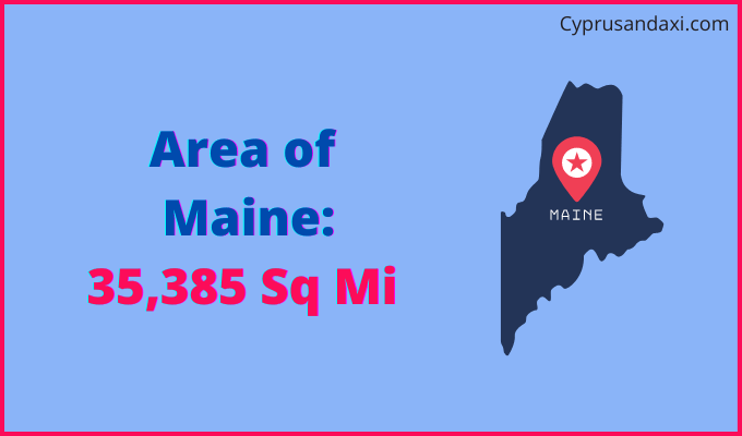 Area of Maine compared to Algeria