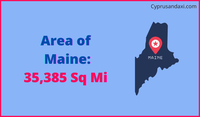 Area of Maine compared to Austria