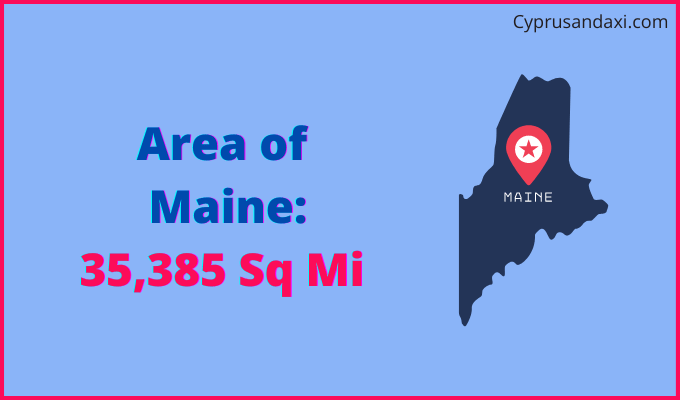 Area of Maine compared to Brazil