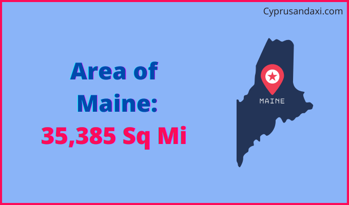 Area of Maine compared to Cuba
