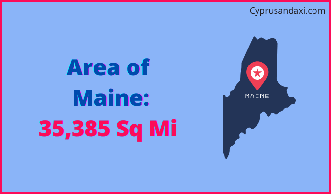 Area of Maine compared to Egypt