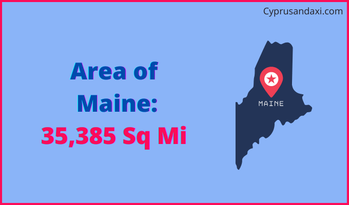 Area of Maine compared to Germany