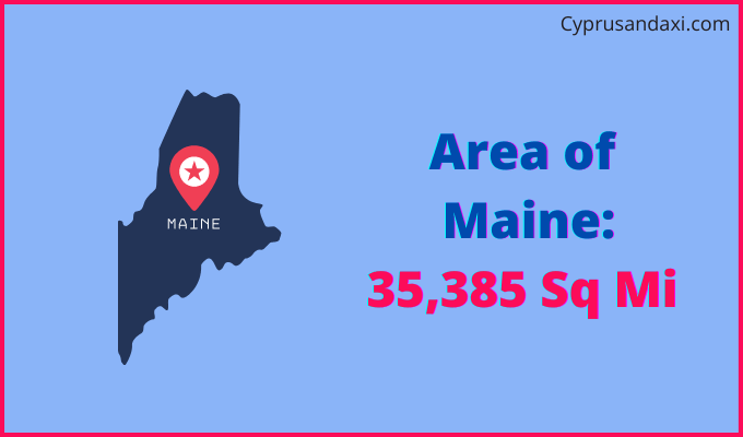 Area of Maine compared to Iraq