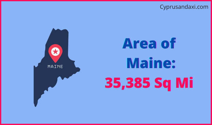 Area of Maine compared to Latvia