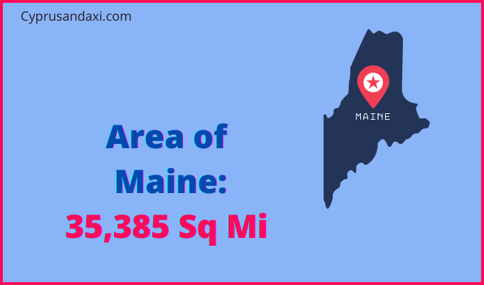Area of Maine compared to Switzerland