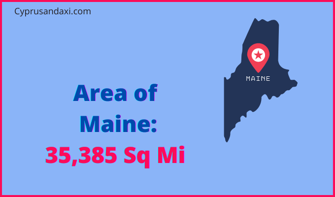Area of Maine compared to Uganda
